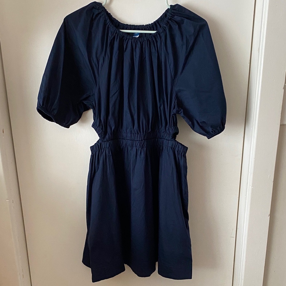 Old Navy Navy Blue Casual Dress with Side Cut Outs